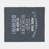 Foot Chirgery Humor Fleece Deken (Voorkant (Horizontaal))