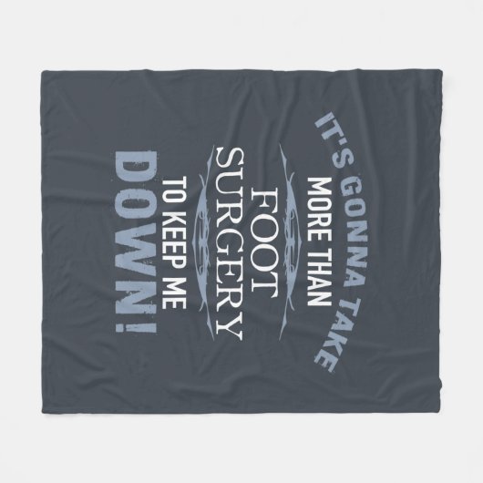 Foot Chirgery Humor Fleece Deken (Voorkant (Horizontaal))
