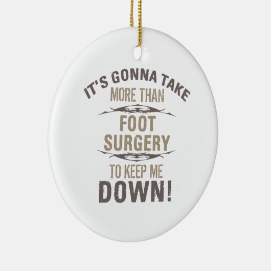 Foot Chirgery Humor Keramisch Ornament (Rechts)