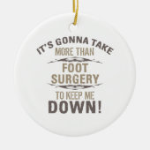 Foot Chirgery Humor Keramisch Ornament (Voorkant)
