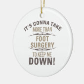Foot Chirgery Humor Keramisch Ornament (Links)