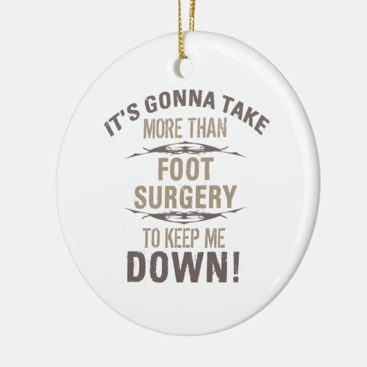 Foot Chirgery Humor Keramisch Ornament (Links)