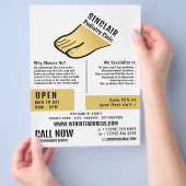 Foot Design, Podiatry Clinic, Podiatrist Flyer (Hand)