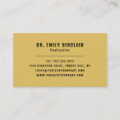 Foot Design, Podiatry Clinic, Podiatrist Visitekaartje (Achterkant)