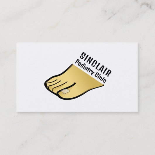 Foot Design, Podiatry Clinic, Podiatrist Visitekaartje (Voorkant)