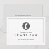 Foot Doctor ThMED | Minimale flat dank u Bedankkaart (Voorkant / Achterkant)