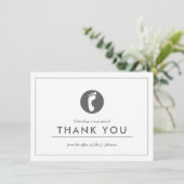 Foot Doctor ThMED | Minimale flat dank u Bedankkaart (Staand voorkant)