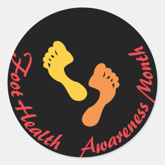 Foot Health Awareness Maand Sticker (Voorkant)