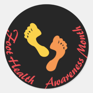 Foot Health Awareness Maand Sticker