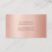 Foot Health Practitioner Modern Roos Gold Therapy Visitekaartje (Achterkant)