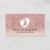 Foot Healthcare Practitioner Massage Spa Roos Gold Visitekaartje (Voorkant)