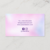 Foot Healthcare Spa Practitioner Dreamweaver Pink  Visitekaartje (Achterkant)