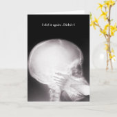 Foot in Mouth Xray Apology Kaart (Gele Bloem)