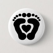Foot Love Ronde Button 5,7 Cm (Voorkant)