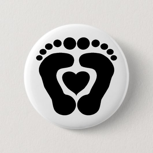 Foot Love Ronde Button 5,7 Cm (Voorkant)