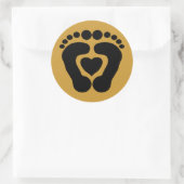 Foot Love Ronde Sticker (Tas)