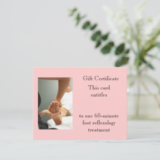 Foot Massage Cadeaubon (Staand voorkant)