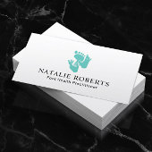 Foot Massage Healthcare Practitioner Blauwgroen Sp Visitekaartje