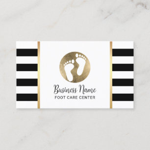 Foot Massage Podiatrist Practitioner Modern Spa Visitekaartje