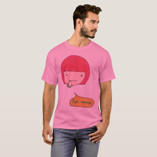 Foot Massage T-shirt (Voorkant volledig)
