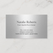 Foot Massage Theraper Practitioner Silver Loyalty (Achterkant)