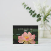 Foot Massage Zen Lotus Appointment Chinees Visitekaartje (Staand voorkant)