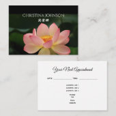 Foot Massage Zen Lotus Appointment Chinees Visitekaartje (Voorkant / Achterkant)