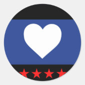 Foot Pride Flag Ronde Sticker (Voorkant)