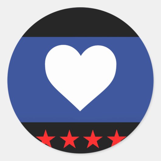 Foot Pride Flag Ronde Sticker (Voorkant)