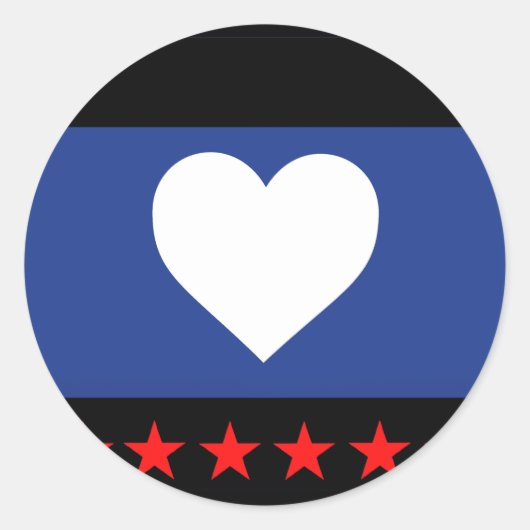 Foot Pride Flag Ronde Sticker (Voorkant)