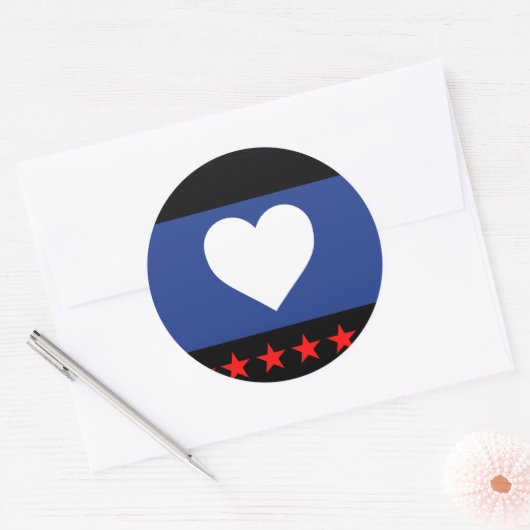 Foot Pride Flag Ronde Sticker (Envelop)