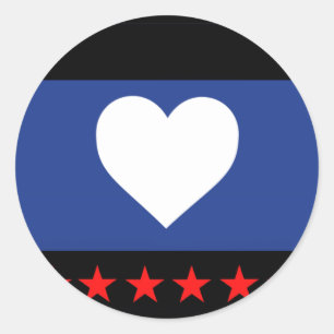 Foot Pride Flag Ronde Sticker