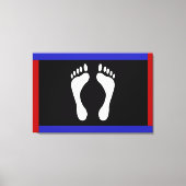 Foot Pride Flag (voetafdruk) Canvas Afdruk (Voorkant)