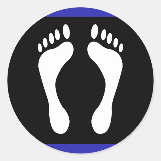 Foot Pride Flag (voetafdruk) Ronde Sticker (Voorkant)