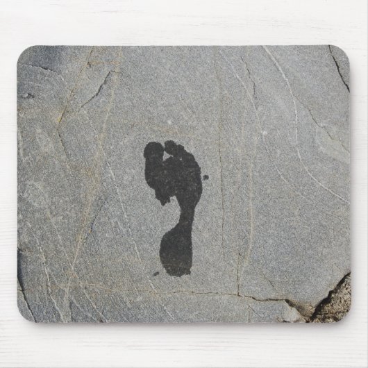 Foot Print Mousepad Muismat (Voorkant)