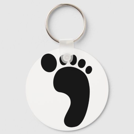 Foot Print Sleutelhanger (Voorkant)