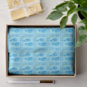 Foot Prints Baby Boy Blue-Tissue Wrapping Paper Tissuepapier (Geschenk)