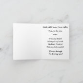 [Foot prints] The One - Break Up Kaart (Binnen)