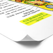 Foot Reflexology -16x12" Poster (Hoek)