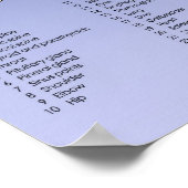 Foot Reflexology Chart - Blue Poster (Hoek)