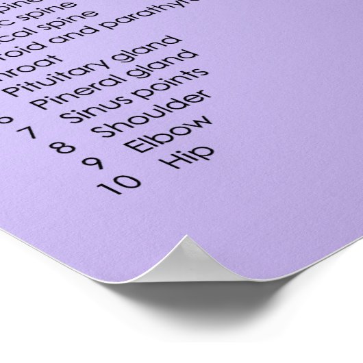 Foot Reflexology-diagram Poster (Hoek)