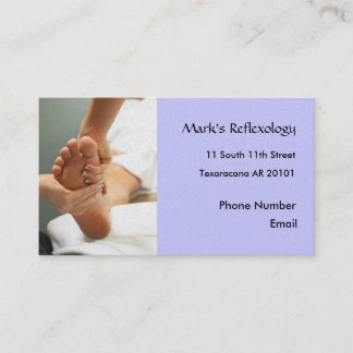 Foot Reflexology Photo visitekaartje Afsprakenkaartje
