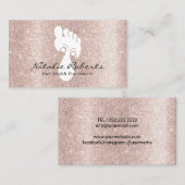 Foot Reflexology Spa Roos Gold Massage Therapy Visitekaartje (Voorkant / Achterkant)