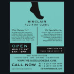 Foot Silhouette, Podiatry Clinic, Podiatrist Flyer<br><div class="desc">Foot Silhouette,  Podiatry Clinic,  Podiatrist Adverteren Flyer door de Visitekaartje winkel.</div>