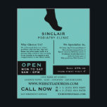 Foot Silhouette, Podiatry Clinic, Podiatrist Flyer<br><div class="desc">Foot Silhouette,  Podiatry Clinic,  Podiatrist Adverteren Flyer door de Visitekaartje winkel.</div>
