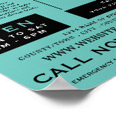 Foot Silhouette, Podiatry Clinic, Podiatrist Poster (Hoek)