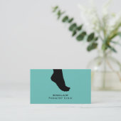 Foot Silhouette, Podiatry Clinic, Podiatrist Visitekaartje (Staand voorkant)