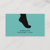 Foot Silhouette, Podiatry Clinic, Podiatrist Visitekaartje (Voorkant)