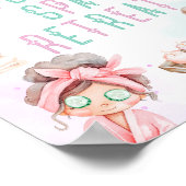 Foot Spa Retreat Spa party kids Birthday Poster (Hoek)