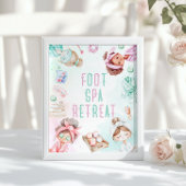 Foot Spa Retreat Spa party kids Birthday Poster